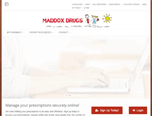 Tablet Screenshot of maddoxdrugs.com